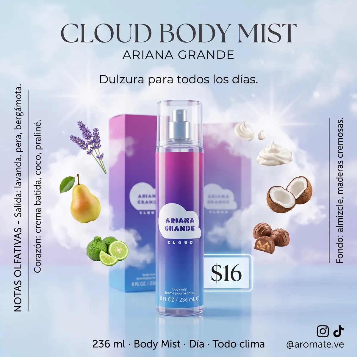 ARIANA GRANDE CLOUD 8.0 BODY MIST L